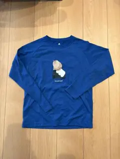 アイスクリームプリント ブルー長袖カットソー 150