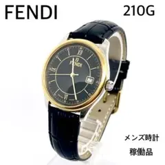 SALE】FENDI 210G メンズ 腕時計 ブラック 稼働品 純正ブレス - メルカリ