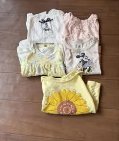 女の子ベビーまとめ売り80 Tシャツ保育園着　西松屋　半袖