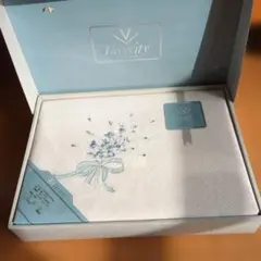 Varacity 花柄刺繍 フラットシーツ