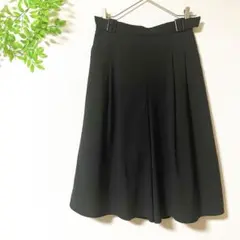 セシルマクビー キュロット M ブラック 膝丈 バックゴム