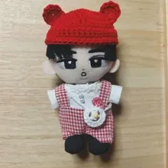 すのチル服　ハドメイド♪ 服上下とクマの帽子と雪だるまのかばんの4点セット