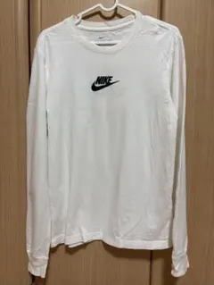 NIKE ロゴ JUST DO IT ロングTシャツ ホワイト S