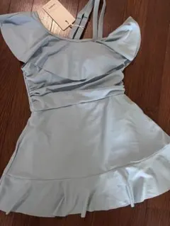 TEDDY ワンピース水着 ライトブルー フリルのサムネイル