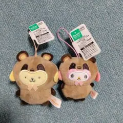 산리오 キャラクターズ どうぶつ着ぐるみマスコット 2種セット