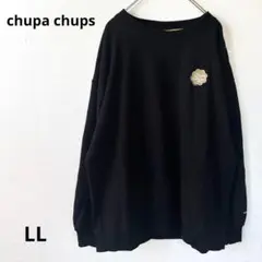チュッパチャプス　大きいサイズトレーナー　スウェット2XL 胸刺繍　黒　メンズ