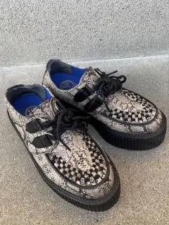 YOSUKE (ヨースケ) パイソン柄 厚底シューズ 22.5cm