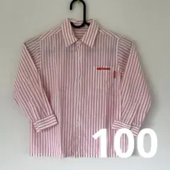 【美品】ミキハウス　キッズ長袖シャツ