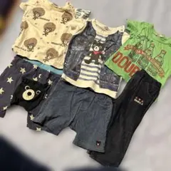 120 ミキハウス ホットビスケッツ ダブルB 男の子 まとめ売り 4点