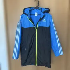 adidas フード付き薄手防寒着ベンチコート 160