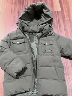 BEBE フード付き中綿コート オリーブグリーン