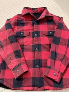 UNIQLO キッズ 裏ボア チェック冬物上着 120