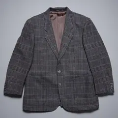 Ungaro チェック柄ジャケット 96 B4 毛100％　日本製