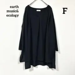 earth music&ecology Vネック長袖ブラウス