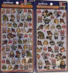 新品未開封　ズートピア　ボンボンドロップシール 正規品