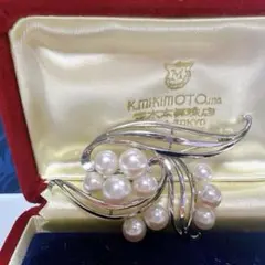 MIKIMOTO ミキモト 真珠 パール ブローチ あこや 刻印 0427♪ - メルカリ