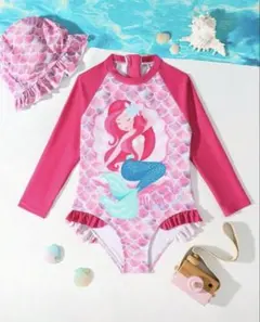 人魚デザイン ワンピース水着 女の子