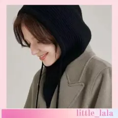 寒い冬にぴったり！！　ニット帽　ネックウォーマー　ネックカバー　黒　スノボ