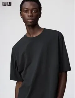 UNIQLO U ドライEXクルーネックTシャツ 09BLACK サイズL