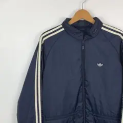 アディダスオリジナルス　中綿入り　ジップアップ　ブルゾン　ネイビー　No4164