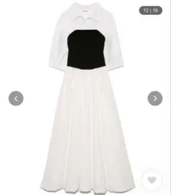 【新品】Lily brown ビスチェドッキングワンピース