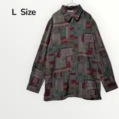 ✨️レトロ80s〜90sビンテージ Lサイズ 長袖シャツ