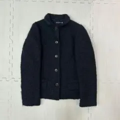 00's vintage ジャケット ブークレ ウール混 キュプラ フェミニンのサムネイル