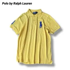 ポロ バイ ラルフローレン ビッグポニー メンズ ポロシャツ 刺繍 イエロー