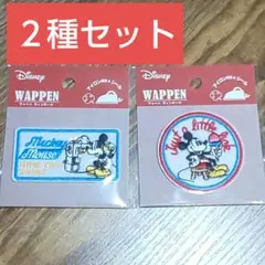 ディズニー ヴィンテージ風ワッペン〈２種セット〉