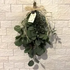 ユーカリとオリーブのナチュラルスワッグ(クリスマス)