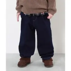 デビロック　裏起毛　デニムパンツ