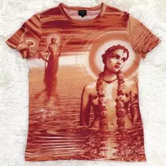 ジャンポールゴルチェ 40 長袖Tシャツ 和柄 鷹 タトゥー 両面プリント