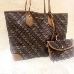 【美品】MICHEL KORS マイケルコース トートバッグ PVC A4収納