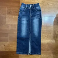 アズールバイマウジー スリット ハイウエスト デニムロングスカート