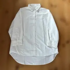 coca オーバーシャツホワイト　長袖シャツ