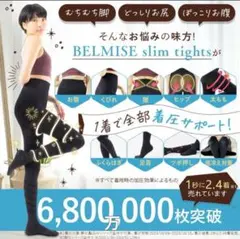 Belmise ベルミス公式 単品 スリムタイツ 美しく引き締める 着圧 L