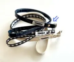 TEMBEA　TASUKI STRAP LONG check navy