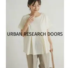 UR DOORS シルケットコットンウエスト切替プルオーバー夏服冷感