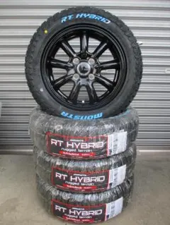 送料込☆ヒューマン+モンスタRT☆155/65R14☆エブリーキャリー