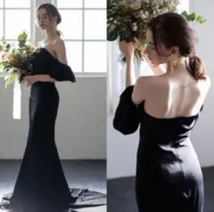 結婚式　二次会　ブラックドレス　黒ドレス　ドレスプロダクション