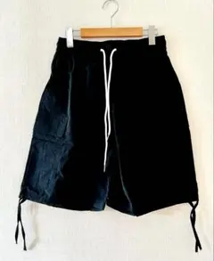 カーゴ ハーフパンツ 2XL 黒 ナイロン ロングコード モード ストリートのサムネイル