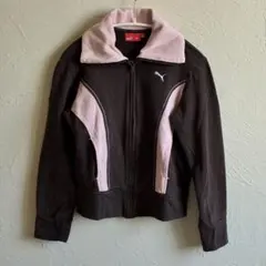 PUMA ジップアップジャケット ブラウン/ピンク