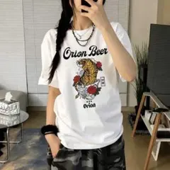 Orion Beer 半袖Tシャツ ホワイト レディース