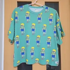 マーキーズ半袖 大人用Tシャツ 総柄 グリーンのサムネイル