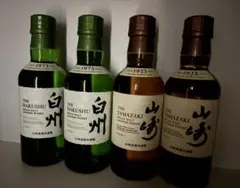 サントリー 山崎 白州 シングルモルトウイスキー 180ml 4本セットのサムネイル