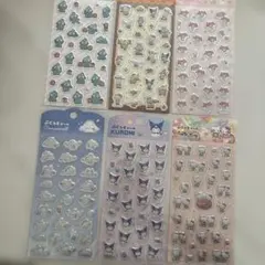 サンリオ　sanrio ぷくっとシール　6枚