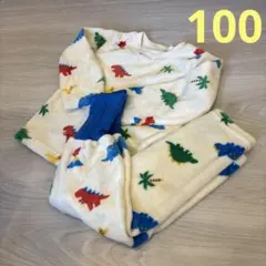 38【新品】恐竜柄 腹巻付きパジャマ 100cm