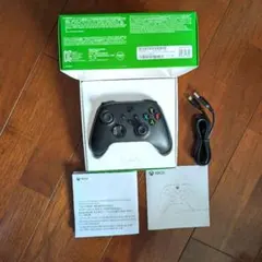 ​美品 Xbox ワイヤレス コントローラー + USB-C ケーブル ブラック