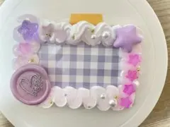 ホイップデコ シーリングスタンプ ハンドメイド　紫、白