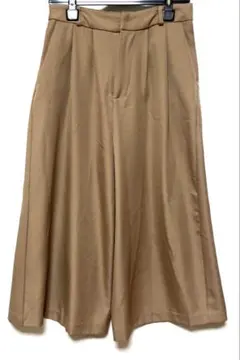 INGNI ベージュ ガウチョパンツ ゴム入りウエスト